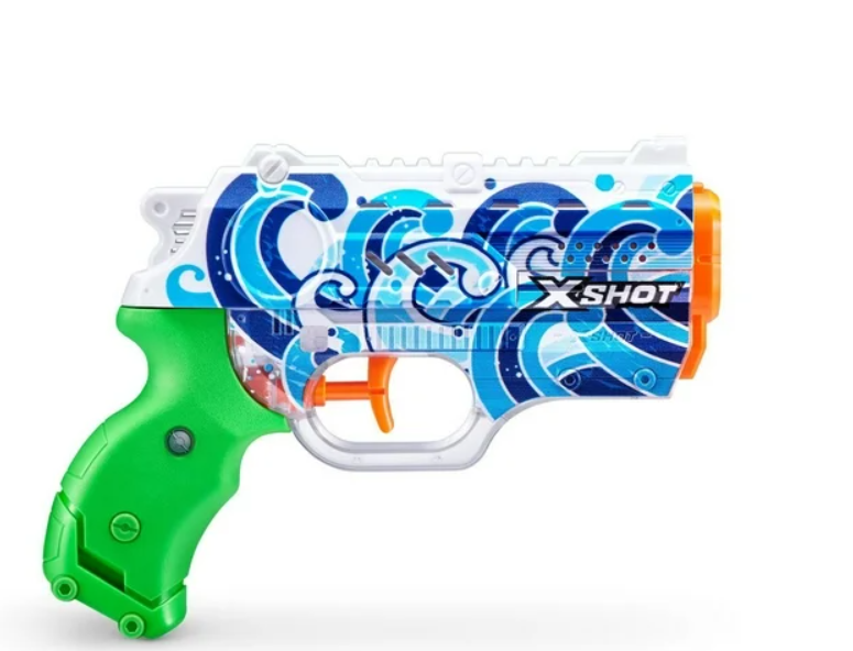 X-Shot Water Fast-Fill Skins Nano Water Blaster (4-pack), By Zuru